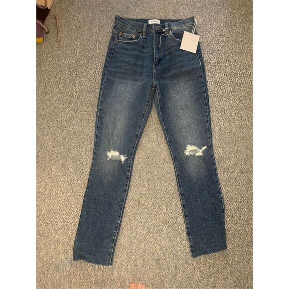 Pistola Women's High Rise Distressed Jeans Blue Size 26‎ Denim - Picture 1 of 7